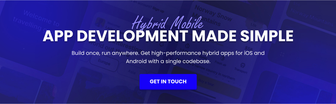 hybrid mobile app