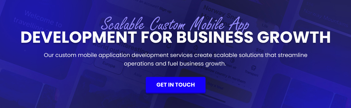 custom mobile application development 