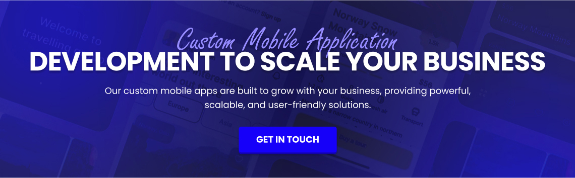custom mobile application development 