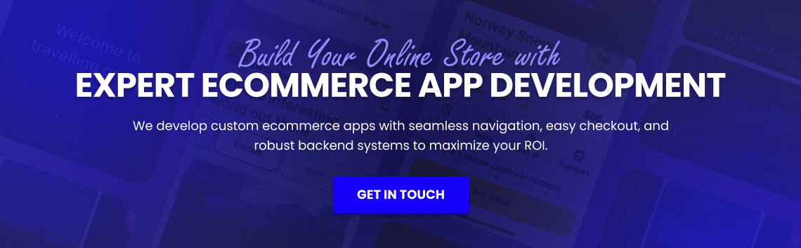 eCommerce app development services
