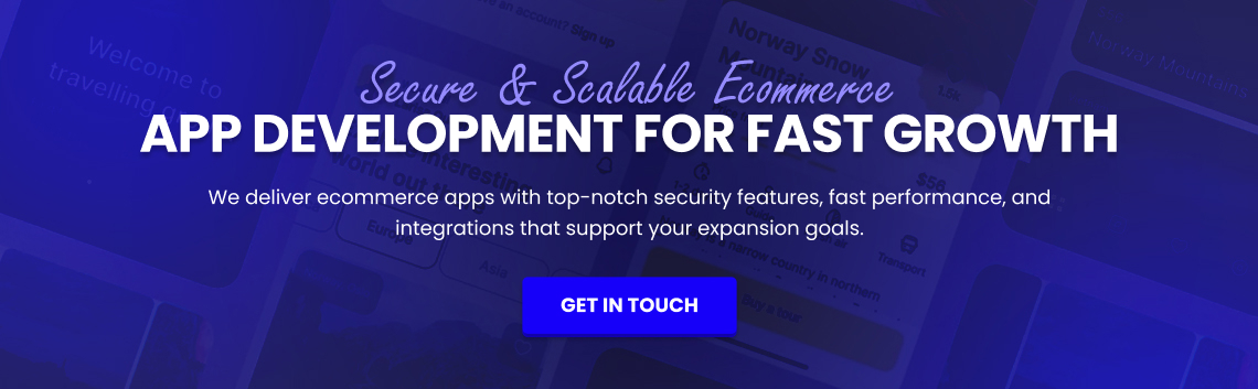 eCommerce app development services