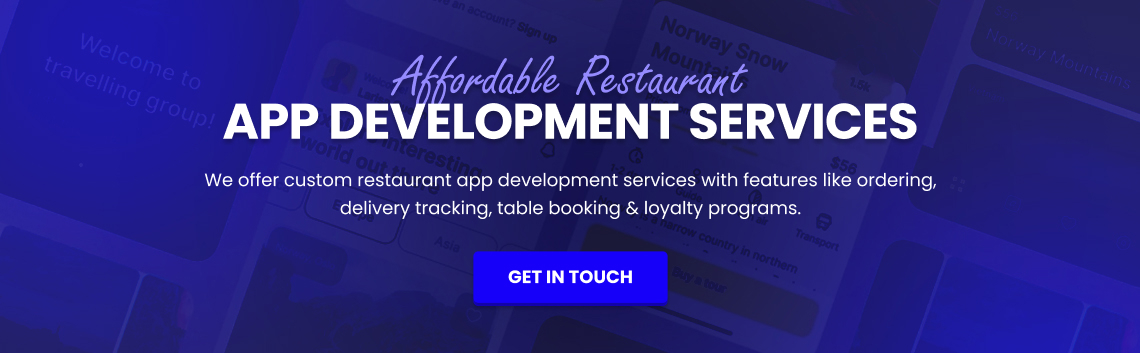 restaurant app development 