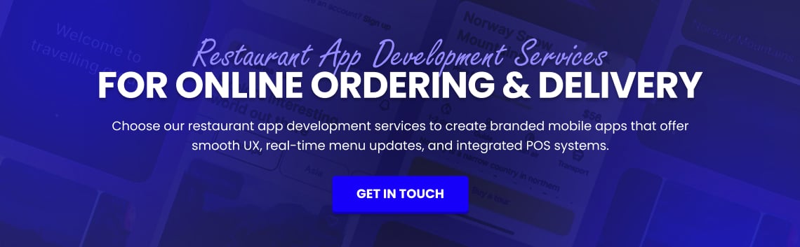 restaurant app development 