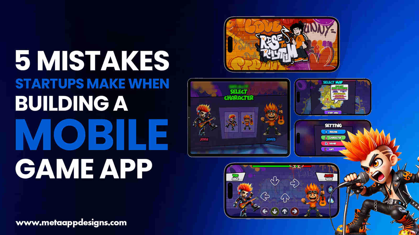 5 Mistakes Startups Make When Building a Mobile Game App - Meta App Designs