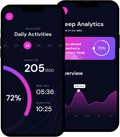 Mobile phone displaying Meta App Designs app development
